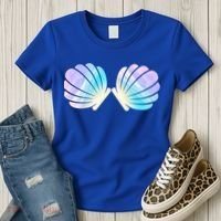 Funny Mermaid Shell Costume Gift Women's T-Shirt thumb 3