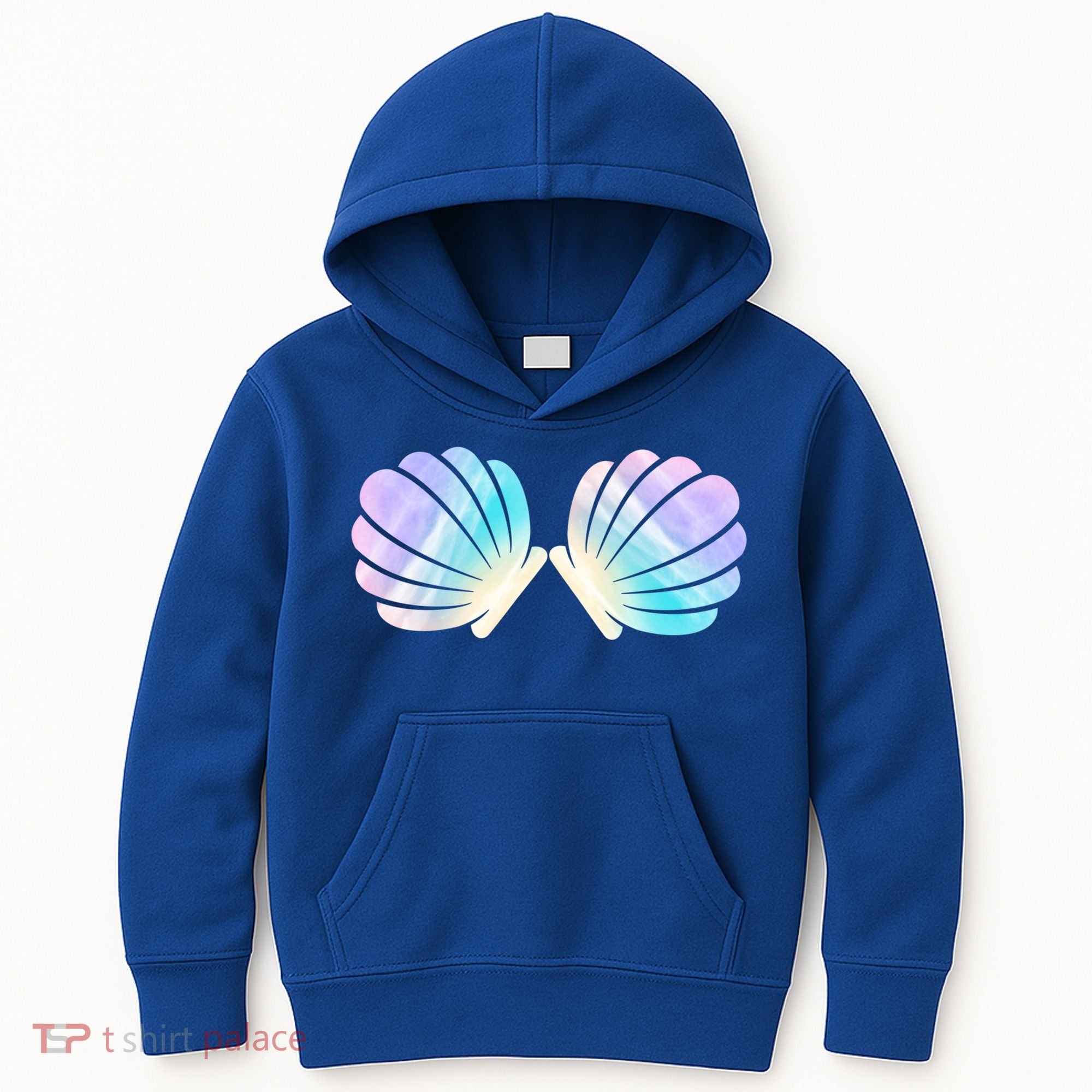 Funny Mermaid Shell Costume Gift Kids Hoodie