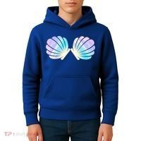 Funny Mermaid Shell Costume Gift Kids Hoodie thumb 4