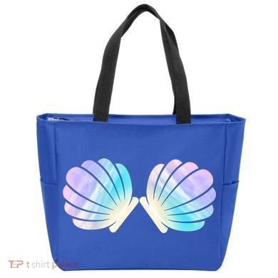 Funny Mermaid Shell Costume Gift Tote Bag