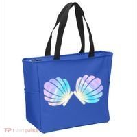 Funny Mermaid Shell Costume Gift Tote Bag thumb 2