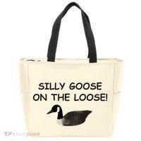 Funny Meme Silly Goose On The Loose Joke Tote Bag thumb 0