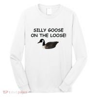 Funny Meme Silly Goose On The Loose Joke Long Sleeve Shirt thumb 0