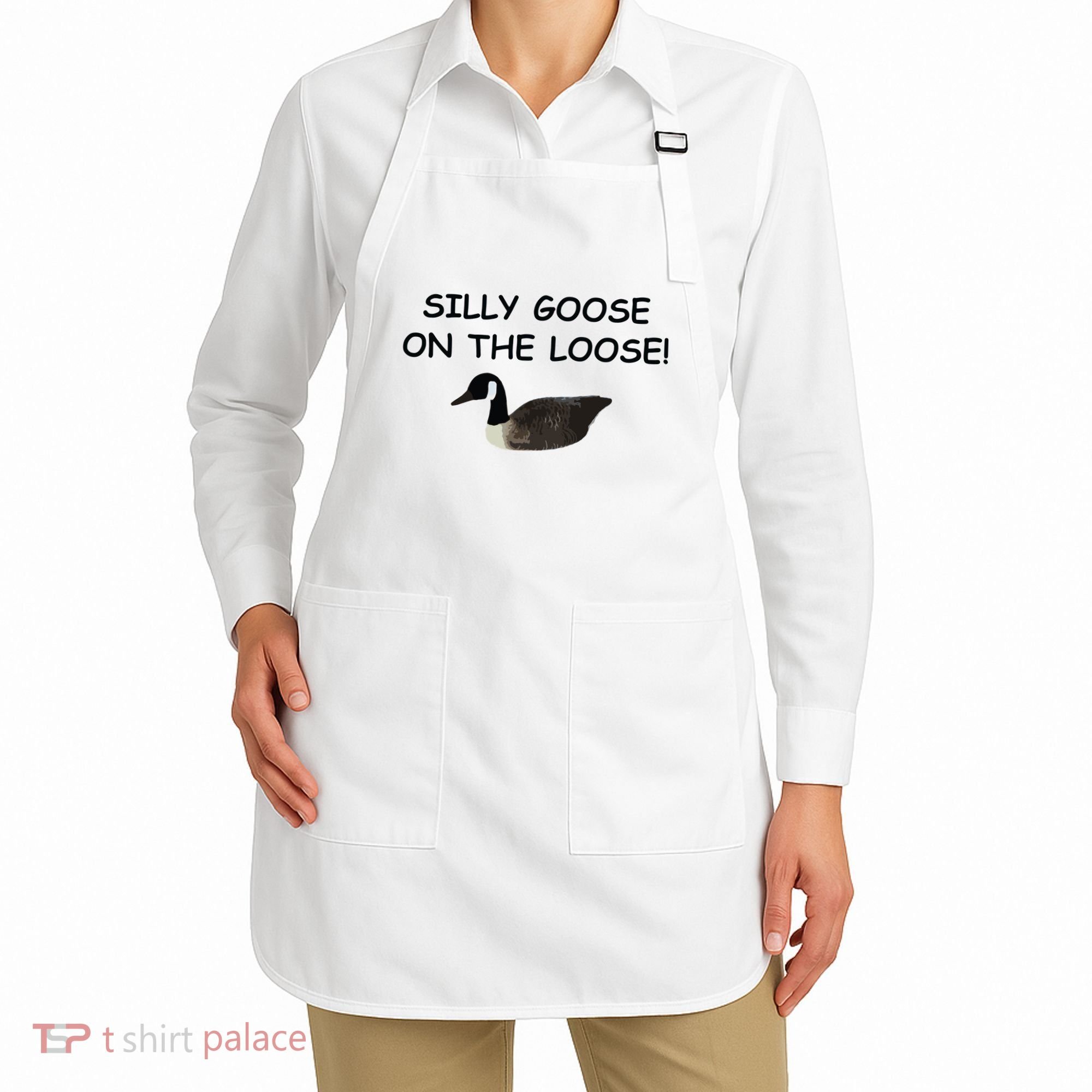 Funny Meme Silly Goose On The Loose Joke Apron
