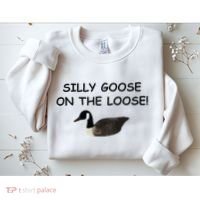Funny Meme Silly Goose On The Loose Joke Sweatshirt thumb 2