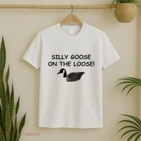 Funny Meme Silly Goose On The Loose Joke T-Shirt thumb 2