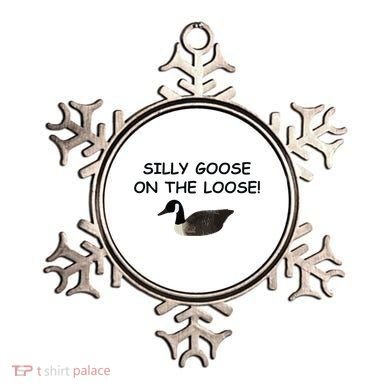 Funny Meme Silly Goose On The Loose Joke Ornament