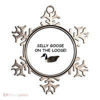 Funny Meme Silly Goose On The Loose Joke Ornament thumb 0