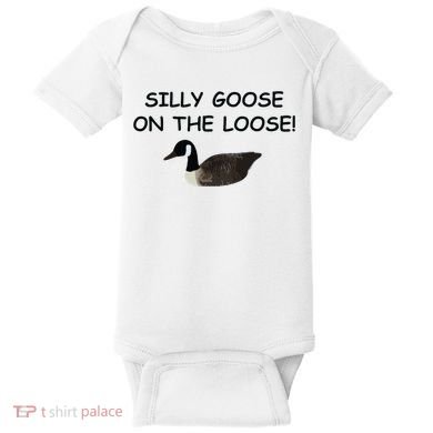 Funny Meme Silly Goose On The Loose Joke Baby Bodysuit