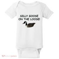Funny Meme Silly Goose On The Loose Joke Baby Bodysuit thumb 0