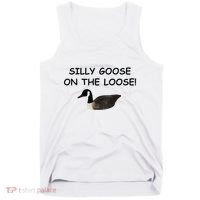 Funny Meme Silly Goose On The Loose Joke Tank Top thumb 0