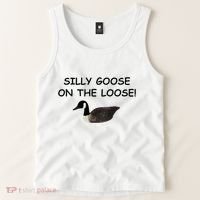 Funny Meme Silly Goose On The Loose Joke Tank Top thumb 2