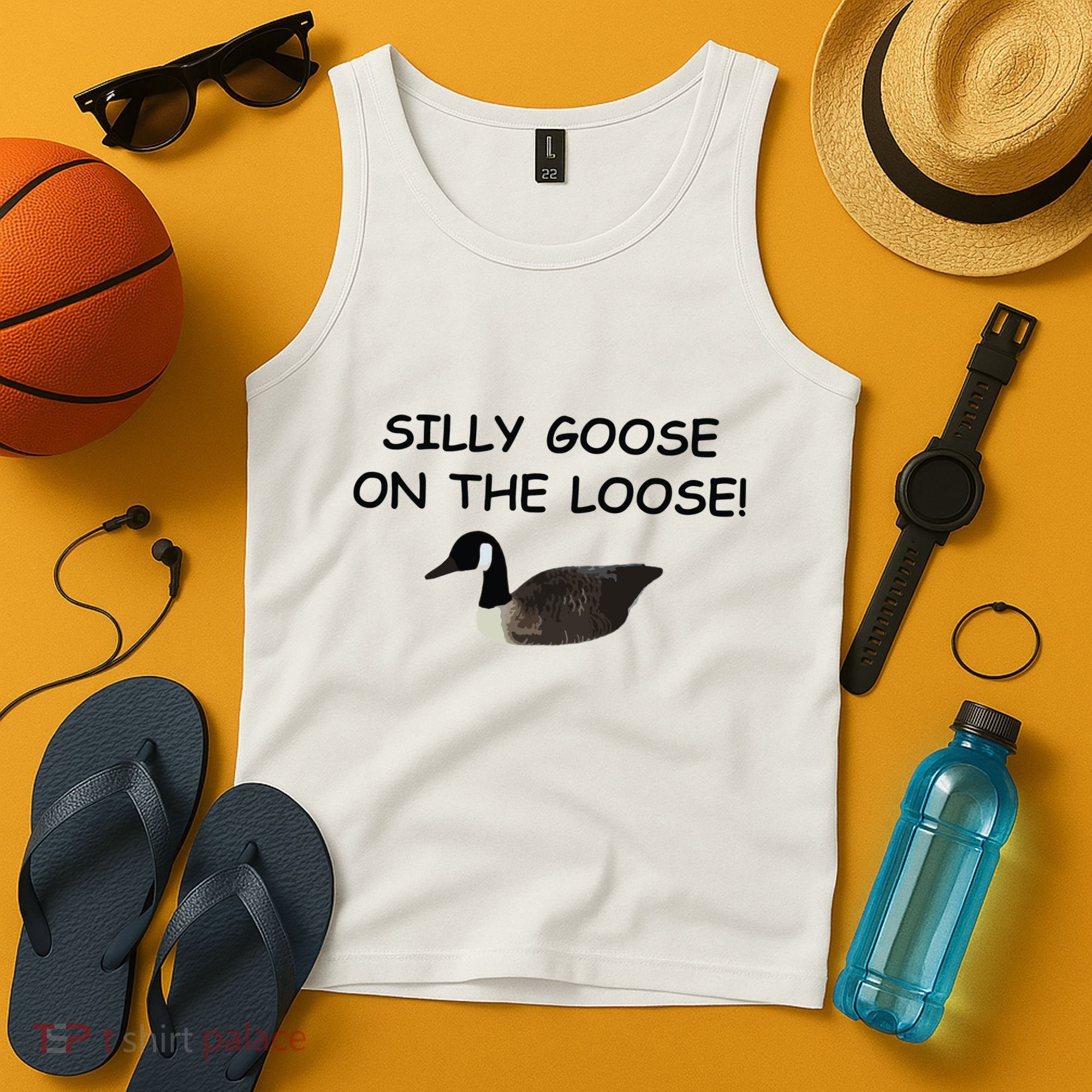 Funny Meme Silly Goose On The Loose Joke Tank Top