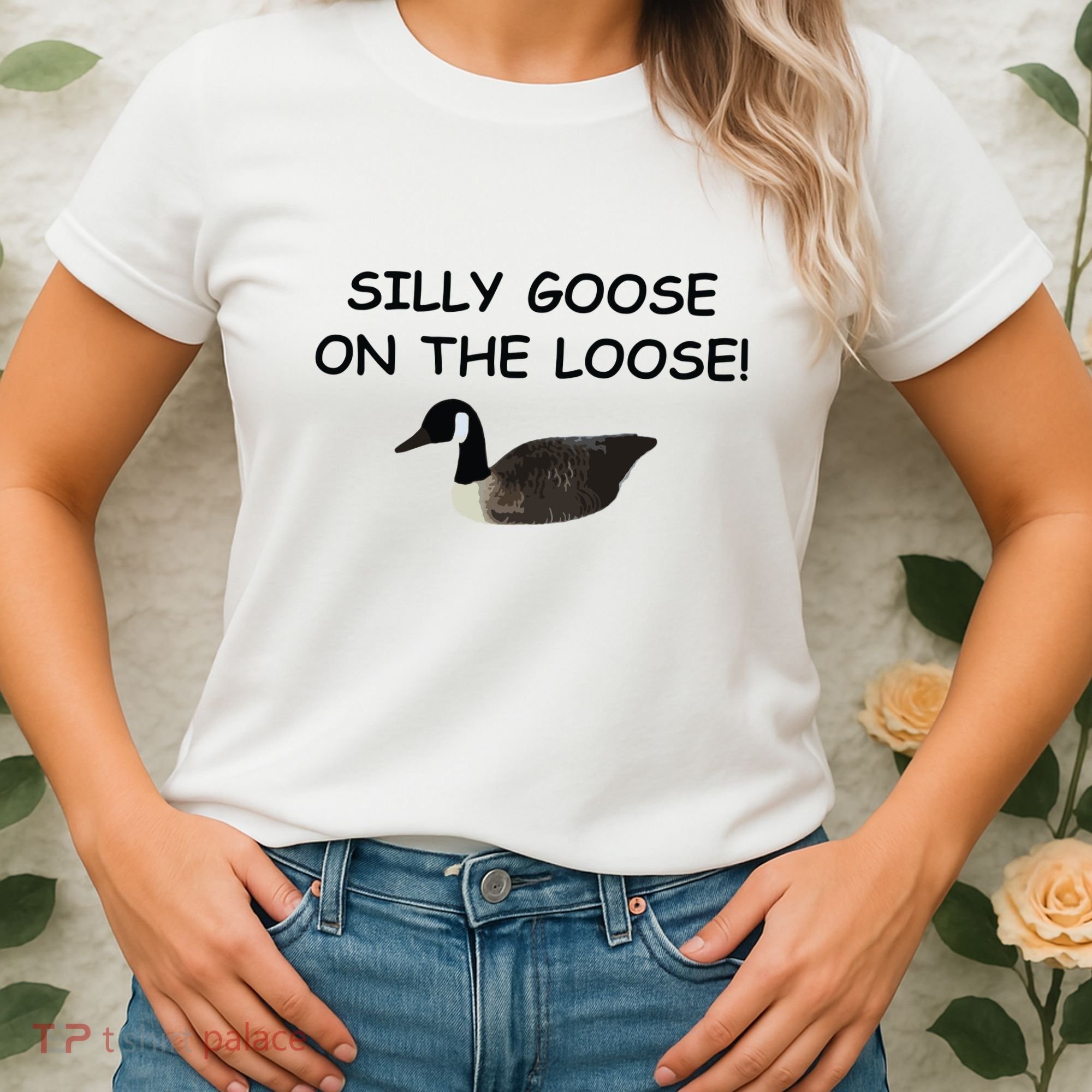Funny Meme Silly Goose On The Loose Joke Women's T-Shirt