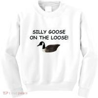 Funny Meme Silly Goose On The Loose Joke Kids Sweatshirt thumb 0