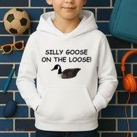 Funny Meme Silly Goose On The Loose Joke Kids Hoodie thumb 2