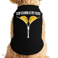 Funny Mexican Stop Staring At My Tacos Fiesta Cinco De Mayo Doggie Tank thumb 0