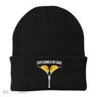 Funny Mexican Stop Staring At My Tacos Fiesta Cinco De Mayo Beanie thumb 0