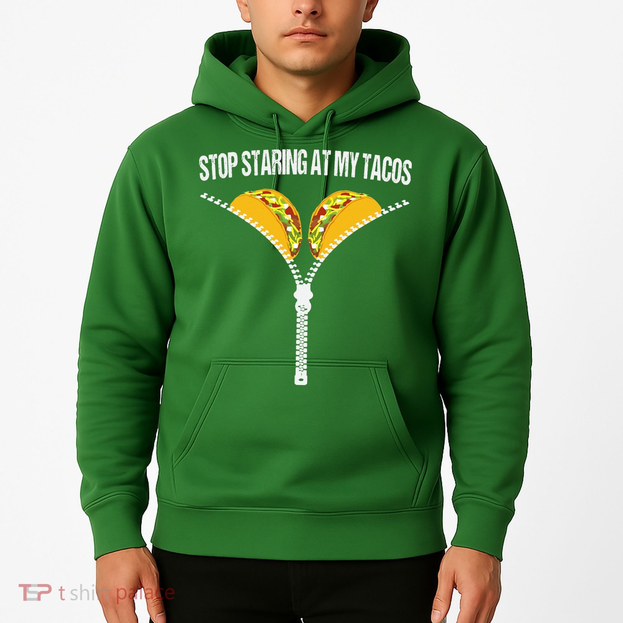 Funny Mexican Stop Staring At My Tacos Fiesta Cinco De Mayo Hoodie