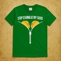 Funny Mexican Stop Staring At My Tacos Fiesta Cinco De Mayo T-Shirt thumb 5