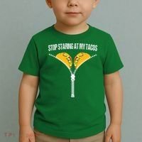 Funny Mexican Stop Staring At My Tacos Fiesta Cinco De Mayo Toddler T-Shirt thumb 2