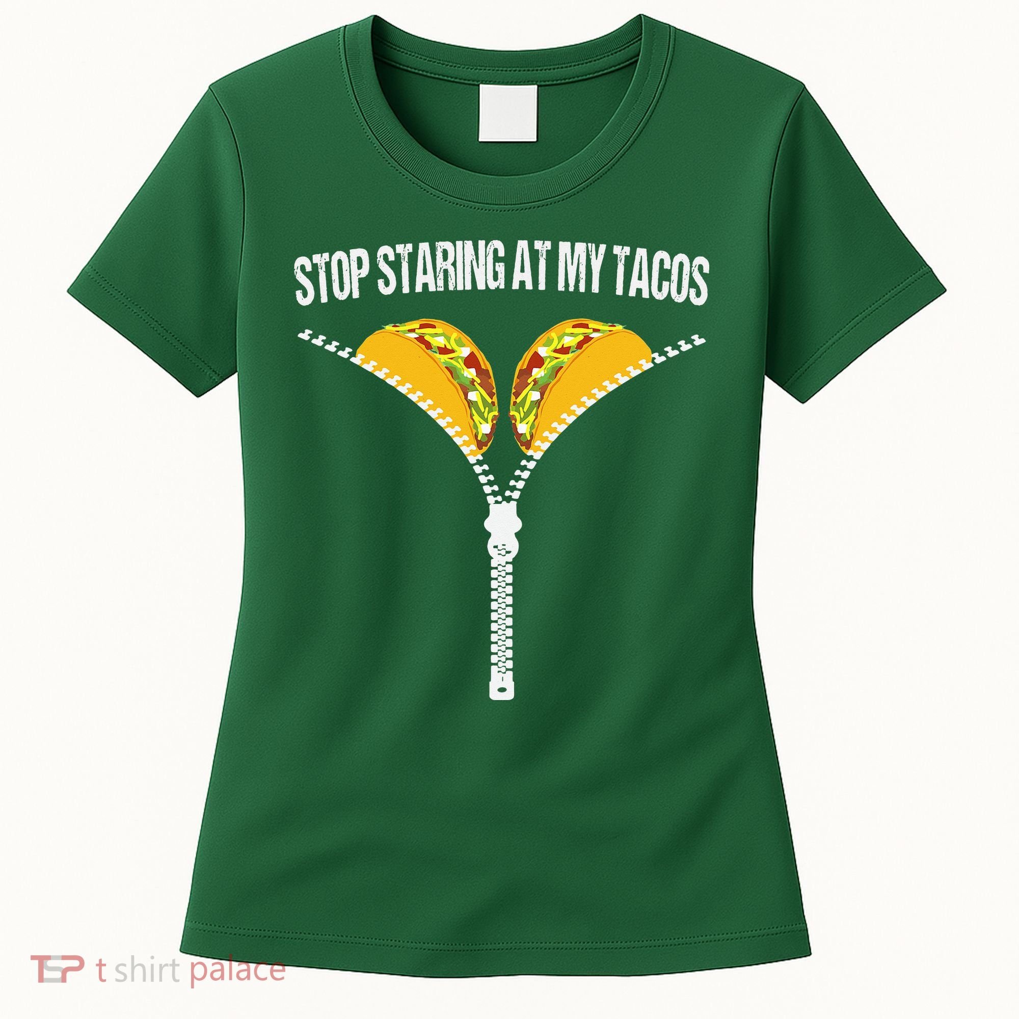 Funny Mexican Stop Staring At My Tacos Fiesta Cinco De Mayo Women's T-Shirt