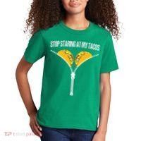 Funny Mexican Stop Staring At My Tacos Fiesta Cinco De Mayo Kids T-Shirt thumb 2