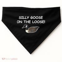 Funny Meme Silly Goose On The Loose Joke USA-Made Doggie Bandana thumb 0
