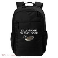 Funny Meme Silly Goose On The Loose Joke Backpack thumb 0