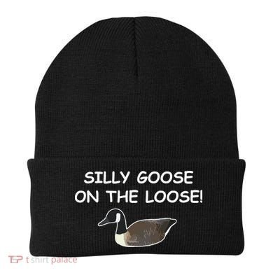 Funny Meme Silly Goose On The Loose Joke Beanie