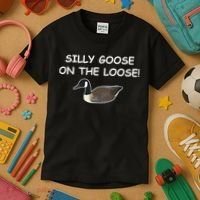 Funny Meme Silly Goose On The Loose Joke Kids T-Shirt thumb 3