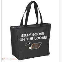 Funny Meme Silly Goose On The Loose Joke Tote Bag thumb 2
