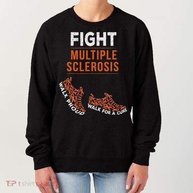 Fight Multiple Sclerosis Ms Awareness Warrior Ribbon Women's Sweatshirt