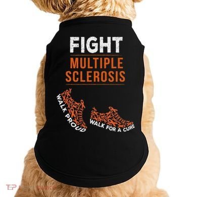 Fight Multiple Sclerosis Ms Awareness Warrior Ribbon Doggie Tank