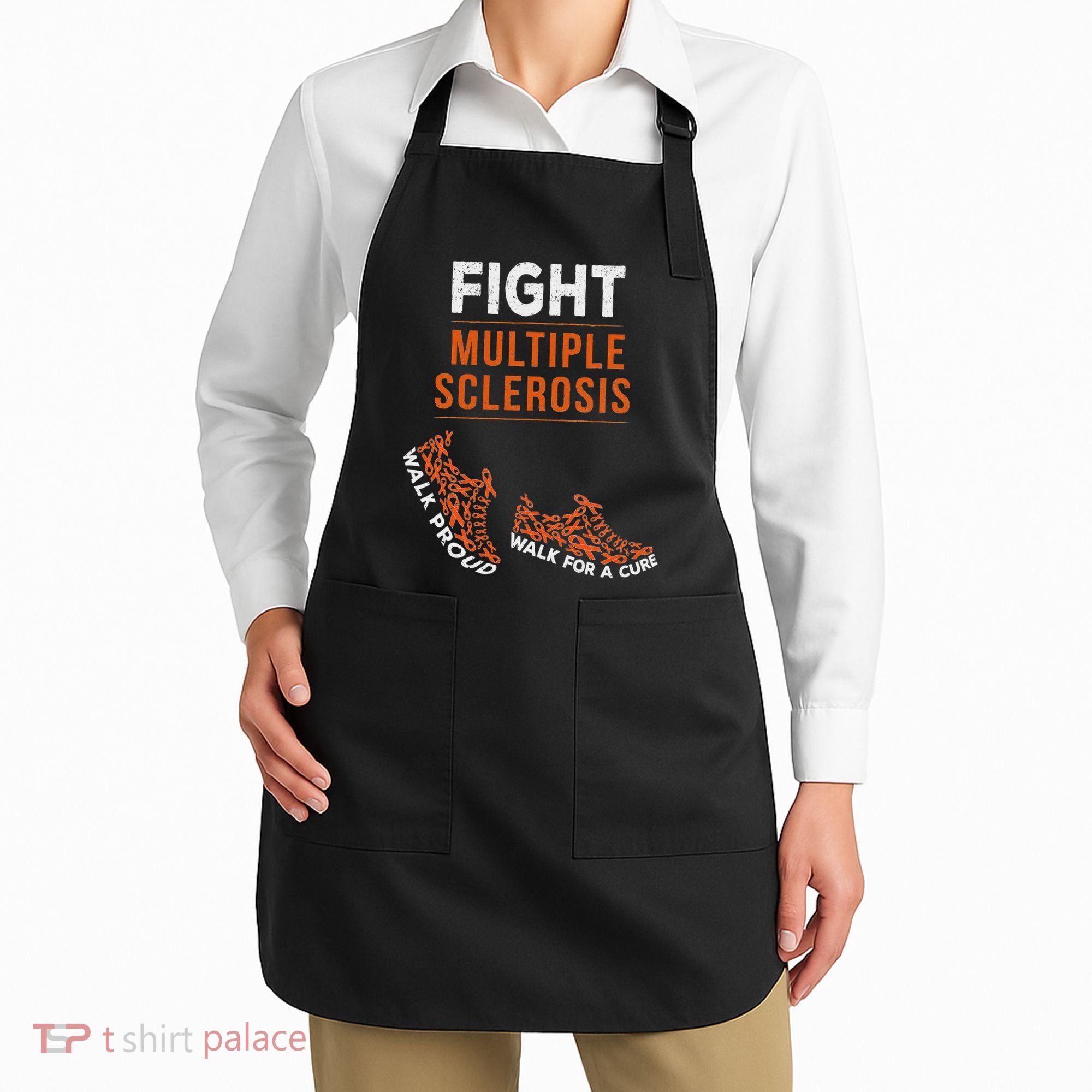 Fight Multiple Sclerosis Ms Awareness Warrior Ribbon Apron