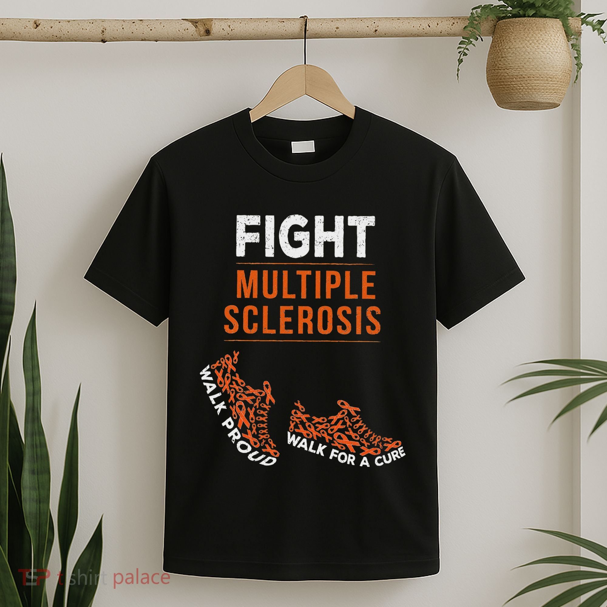Fight Multiple Sclerosis Ms Awareness Warrior Ribbon T-Shirt