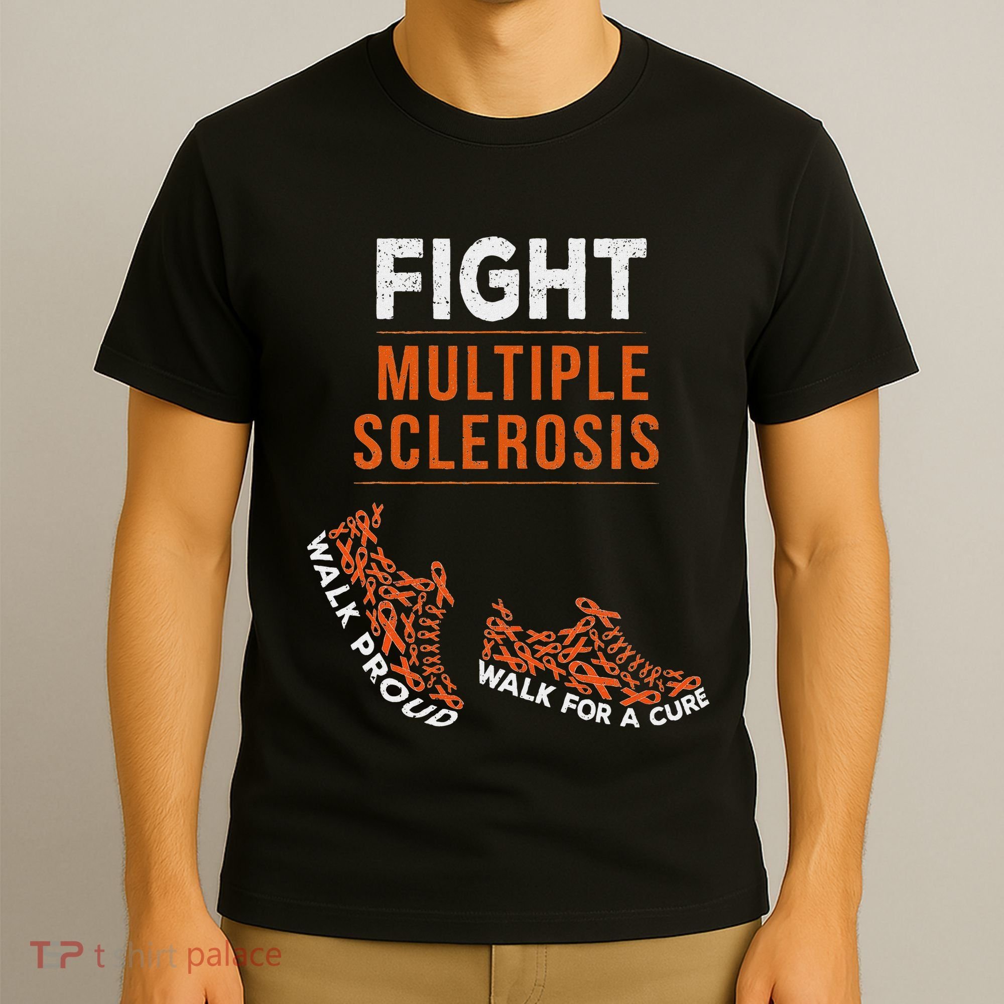Fight Multiple Sclerosis Ms Awareness Warrior Ribbon T-Shirt