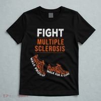 Fight Multiple Sclerosis Ms Awareness Warrior Ribbon T-Shirt thumb 5