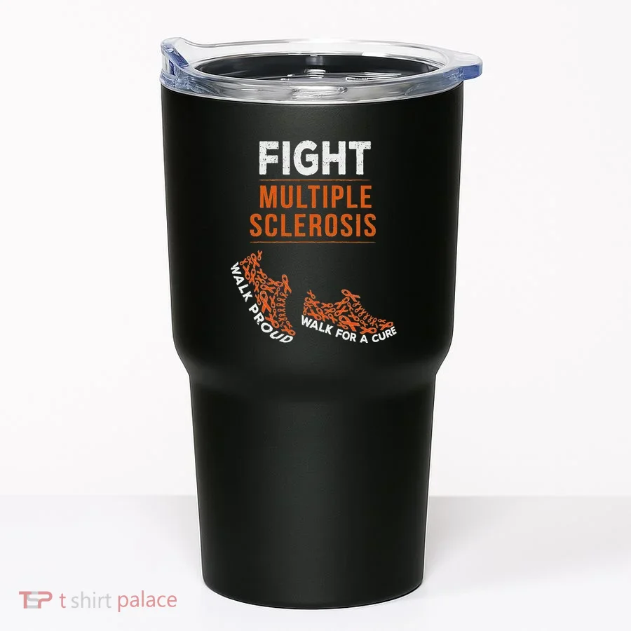 Fight Multiple Sclerosis Ms Awareness Warrior Ribbon Tumbler