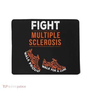 Fight Multiple Sclerosis Ms Awareness Warrior Ribbon Mousepad