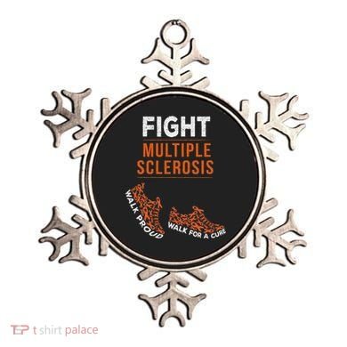 Fight Multiple Sclerosis Ms Awareness Warrior Ribbon Ornament