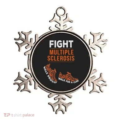 Fight Multiple Sclerosis Ms Awareness Warrior Ribbon Ornament
