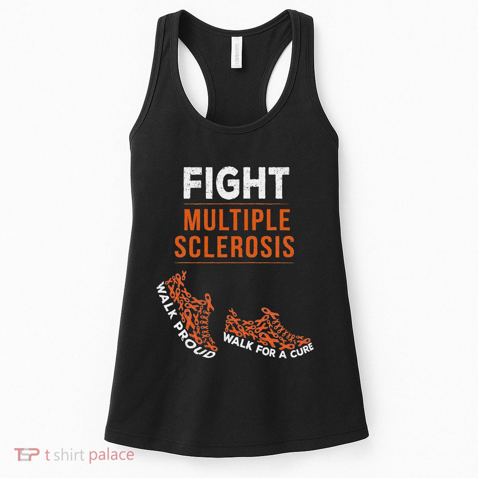 Fight Multiple Sclerosis Ms Awareness Warrior Ribbon Women's Tank Top