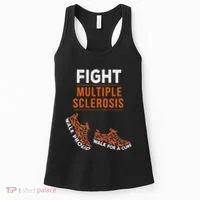 Fight Multiple Sclerosis Ms Awareness Warrior Ribbon Women's Tank Top thumb 0