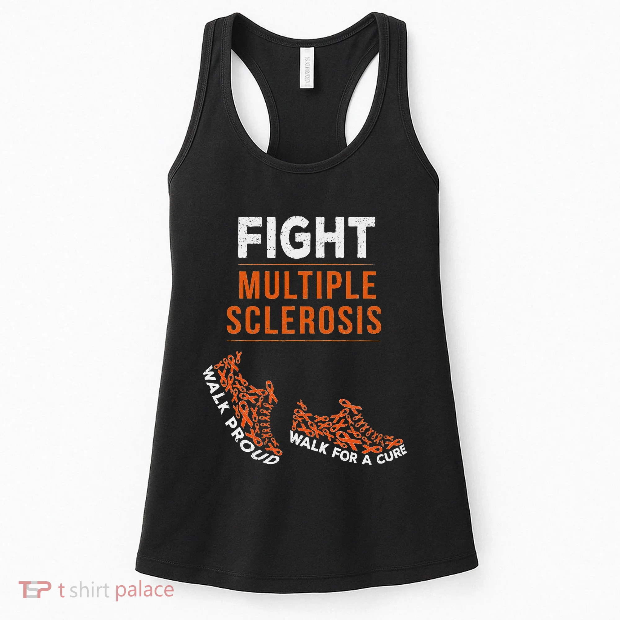 Fight Multiple Sclerosis Ms Awareness Warrior Ribbon Women's Tank Top