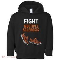 Fight Multiple Sclerosis Ms Awareness Warrior Ribbon Toddler Hoodie thumb 0