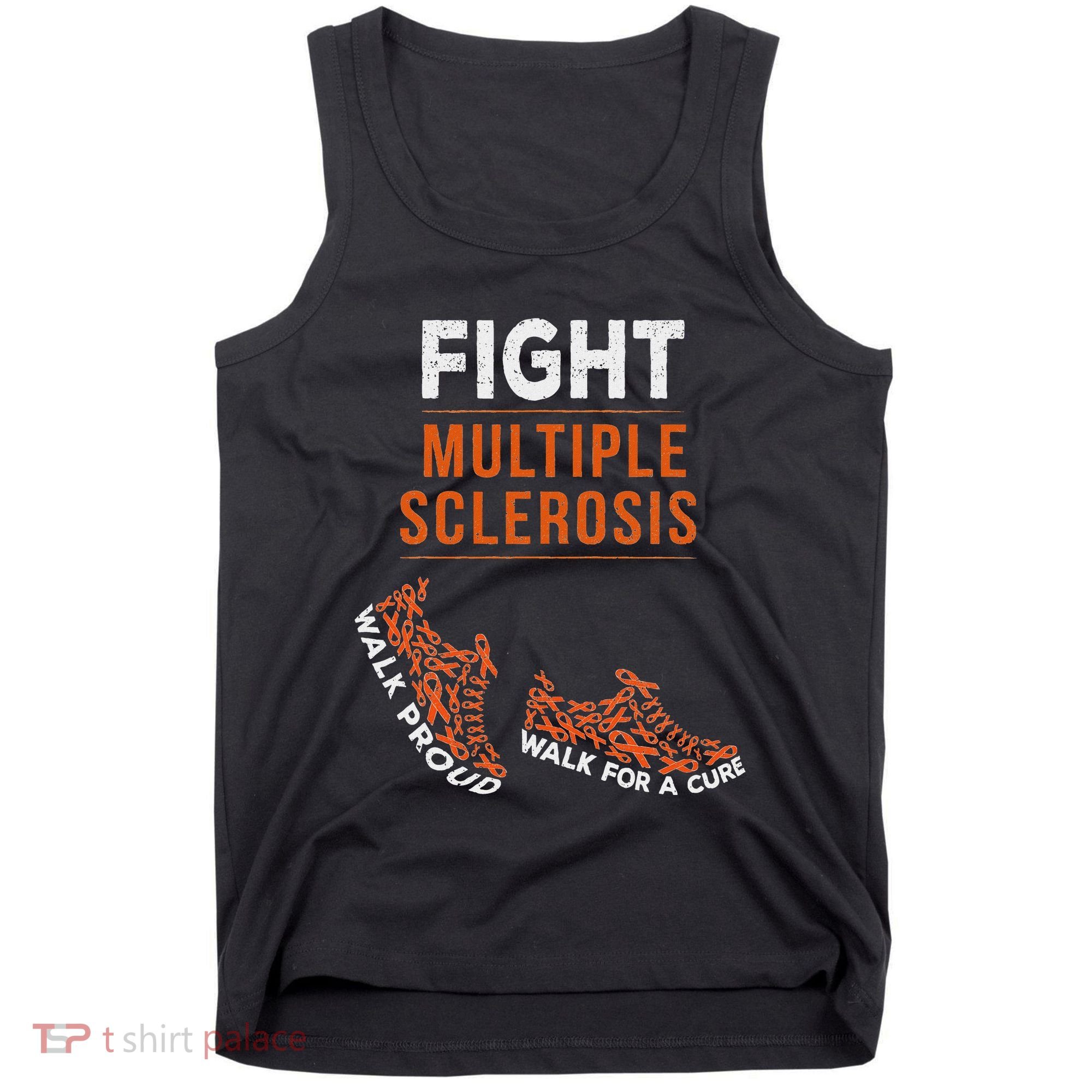 Fight Multiple Sclerosis Ms Awareness Warrior Ribbon Tank Top