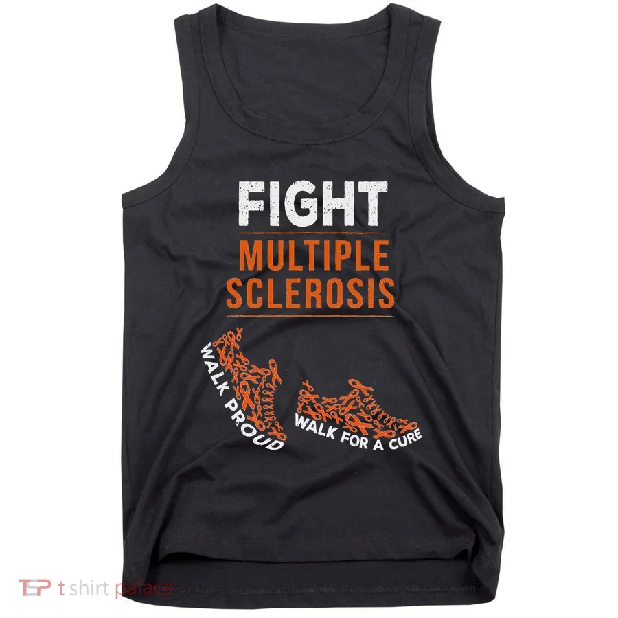 Fight Multiple Sclerosis Ms Awareness Warrior Ribbon Tank Top