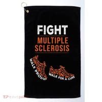 Fight Multiple Sclerosis Ms Awareness Warrior Ribbon Golf Towel thumb 0