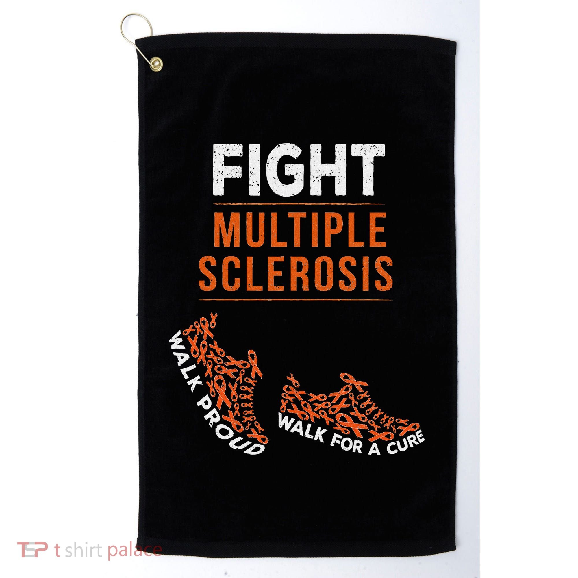 Fight Multiple Sclerosis Ms Awareness Warrior Ribbon Golf Towel